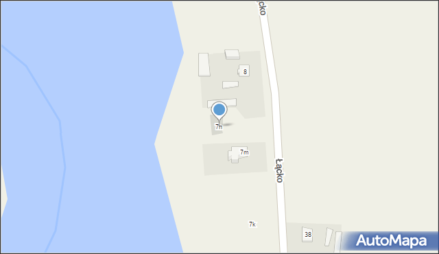 Łącko, Łącko, 7n, mapa Łącko