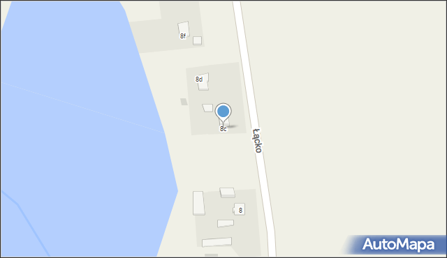 Łącko, Łącko, 8c, mapa Łącko