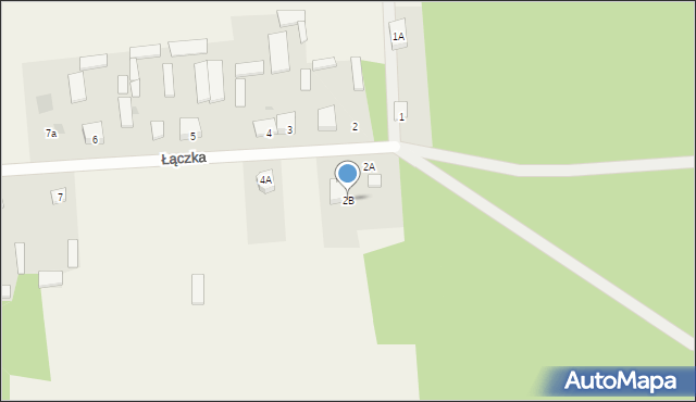 Łączka, Łączka, 2B, mapa Łączka