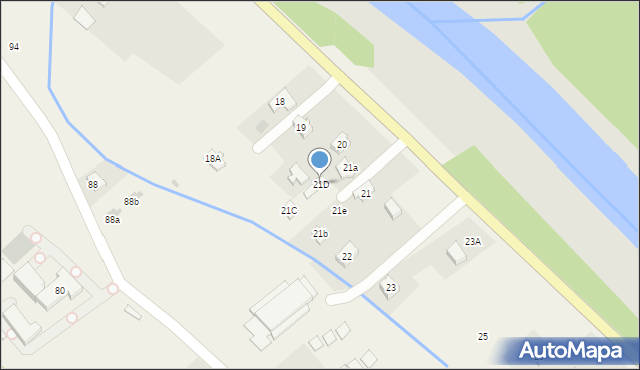 Łączki, Łączki, 21D, mapa Łączki