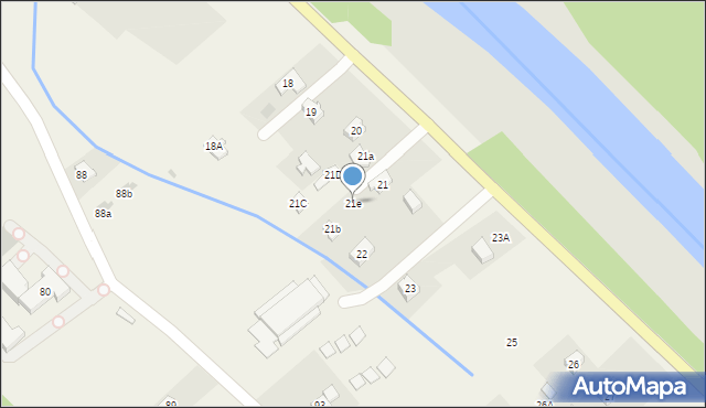 Łączki, Łączki, 21e, mapa Łączki