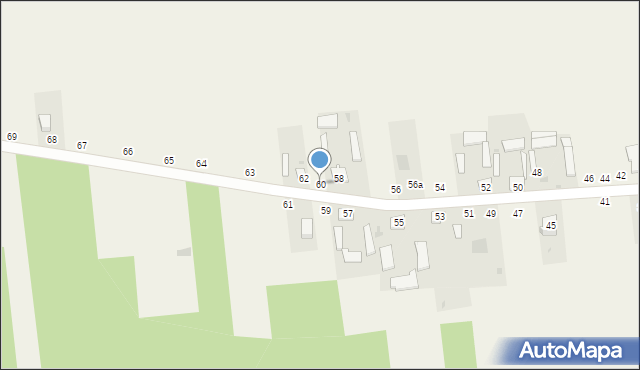 Łączki-Pawłówek, Łączki-Pawłówek, 60, mapa Łączki-Pawłówek