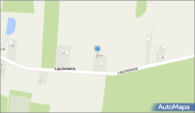 Łączkowice, Łączkowice, 15, mapa Łączkowice