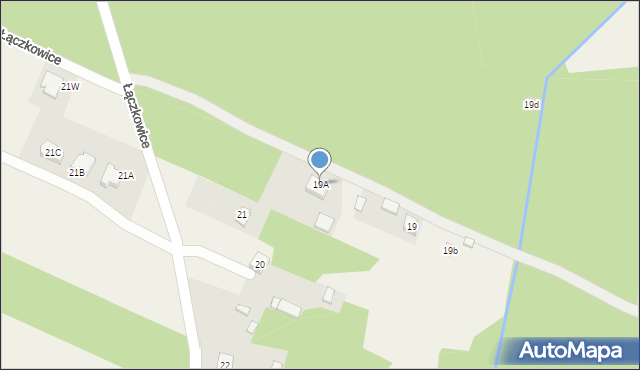 Łączkowice, Łączkowice, 19A, mapa Łączkowice