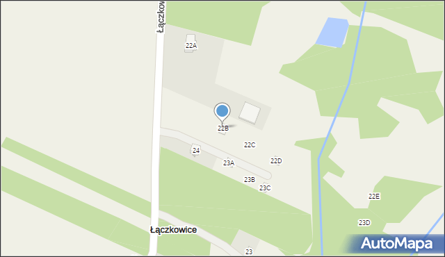 Łączkowice, Łączkowice, 22B, mapa Łączkowice