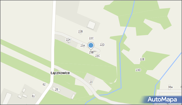 Łączkowice, Łączkowice, 23B, mapa Łączkowice