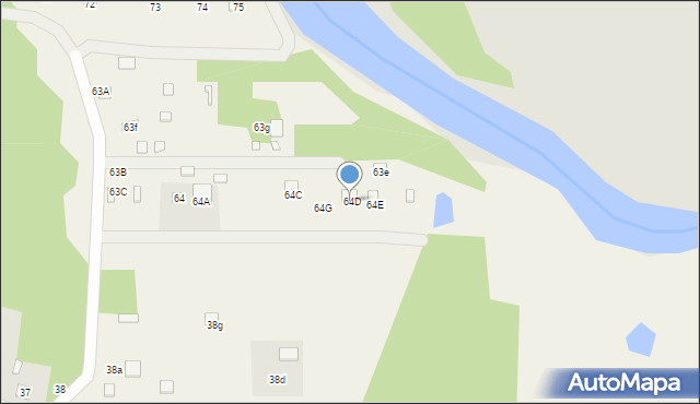 Łączkowice, Łączkowice, 64D, mapa Łączkowice