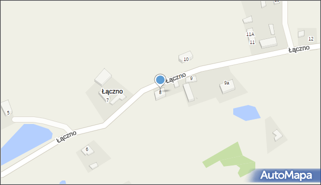 Łączno, Łączno, 8, mapa Łączno