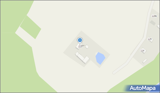 Łączyńska Huta, Łączyńska Huta, 113, mapa Łączyńska Huta