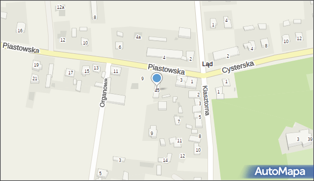 Ląd, Ląd, 45, mapa Ląd