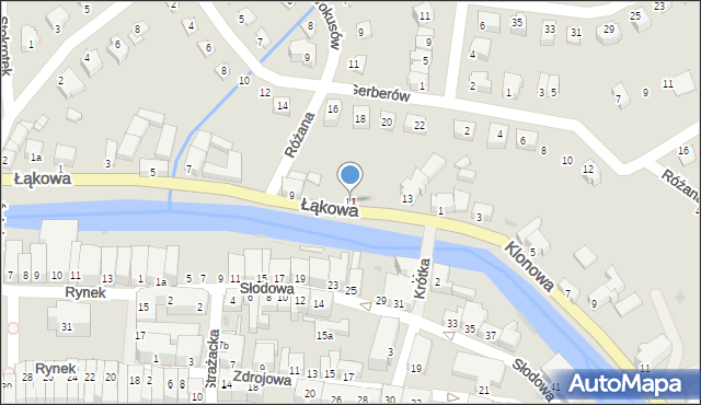 Lądek-Zdrój, Łąkowa, 11, mapa Lądek-Zdrój