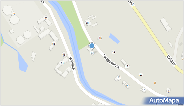 Lądek-Zdrój, Langiewicza Mariana, gen., 13, mapa Lądek-Zdrój