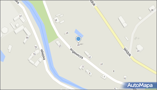 Lądek-Zdrój, Langiewicza Mariana, gen., 14, mapa Lądek-Zdrój