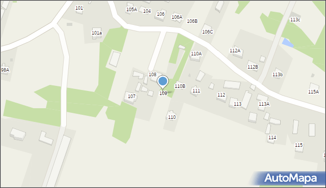 Ładna, Ładna, 109, mapa Ładna