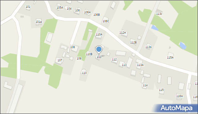 Ładna, Ładna, 111, mapa Ładna