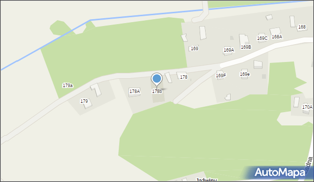 Ładna, Ładna, 178b, mapa Ładna