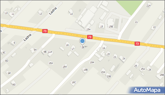 Ładna, Ładna, 18, mapa Ładna