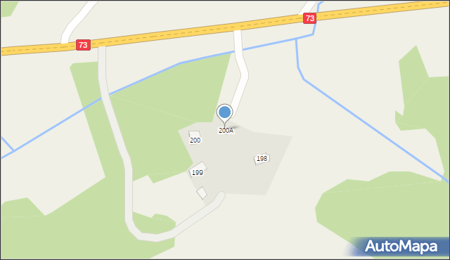 Ładna, Ładna, 200A, mapa Ładna