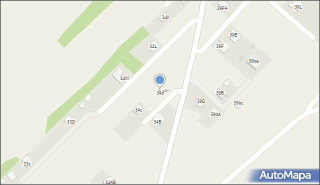 Ładna, Ładna, 34d, mapa Ładna