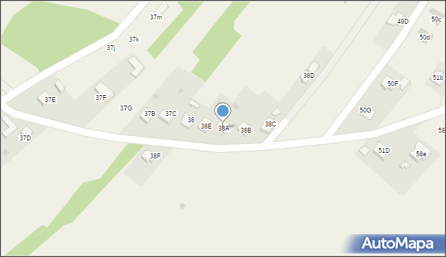 Ładna, Ładna, 38A, mapa Ładna