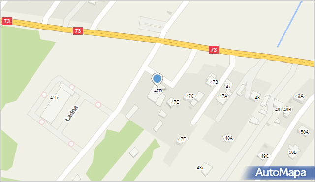 Ładna, Ładna, 47D, mapa Ładna