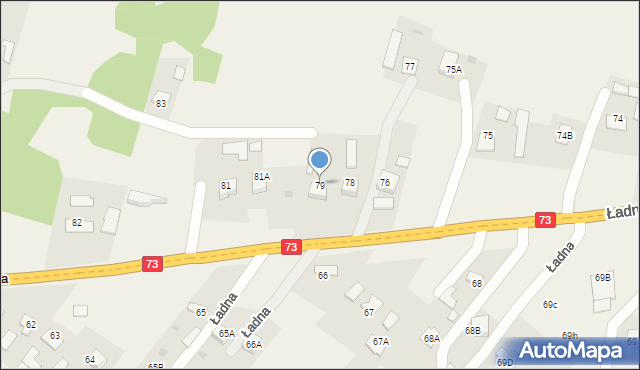 Ładna, Ładna, 79, mapa Ładna