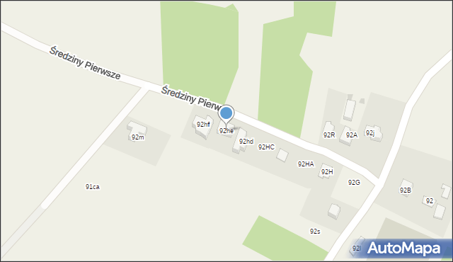Ładna, Ładna, 92he, mapa Ładna