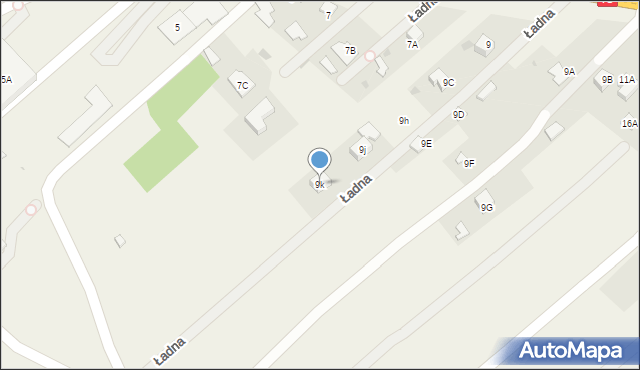 Ładna, Ładna, 9k, mapa Ładna