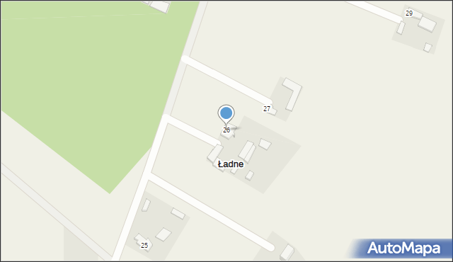 Ładne, Ładne, 26, mapa Ładne