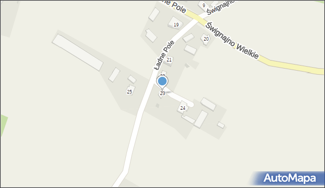 Ładne Pole, Ładne Pole, 23, mapa Ładne Pole