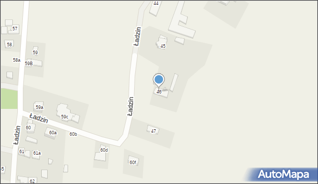 Ładzin, Ładzin, 46, mapa Ładzin