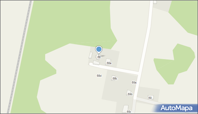 Ładzin, Ładzin, 68, mapa Ładzin