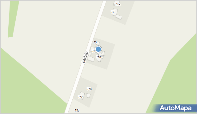 Ładzin, Ładzin, 75a, mapa Ładzin