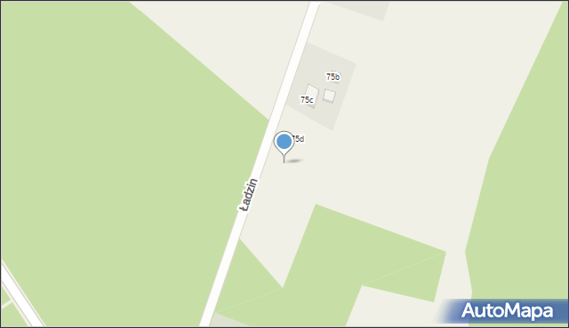 Ładzin, Ładzin, 75e, mapa Ładzin