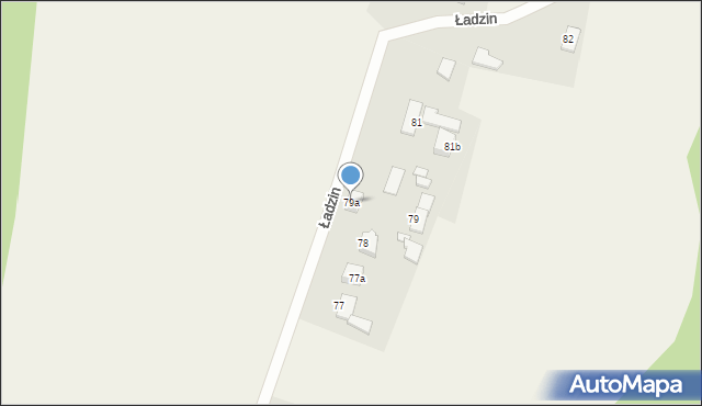 Ładzin, Ładzin, 79a, mapa Ładzin