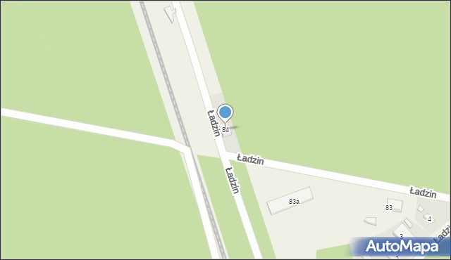 Ładzin, Ładzin, 84, mapa Ładzin