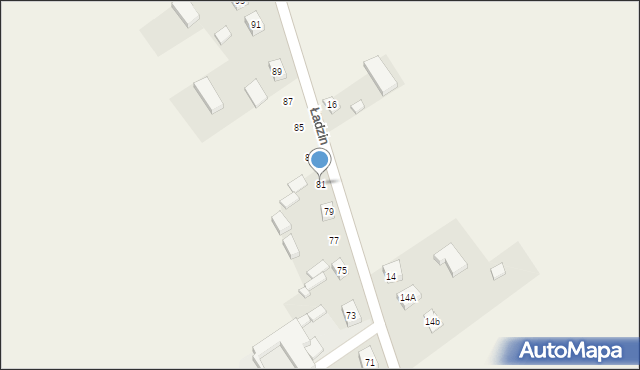 Ładzin, Ładzin, 81, mapa Ładzin