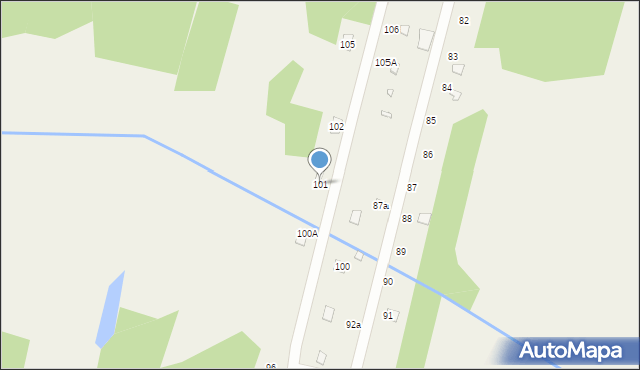 Ładzyń, Ładzyń, 101, mapa Ładzyń