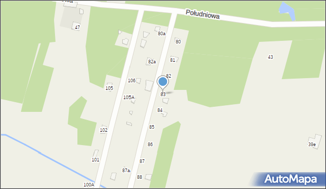 Ładzyń, Ładzyń, 83, mapa Ładzyń