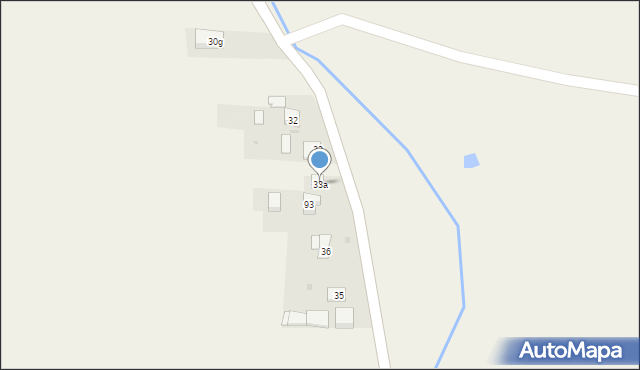 Łaganów, Łaganów, 33a, mapa Łaganów