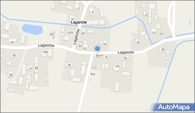 Łaganów, Łaganów, 52, mapa Łaganów