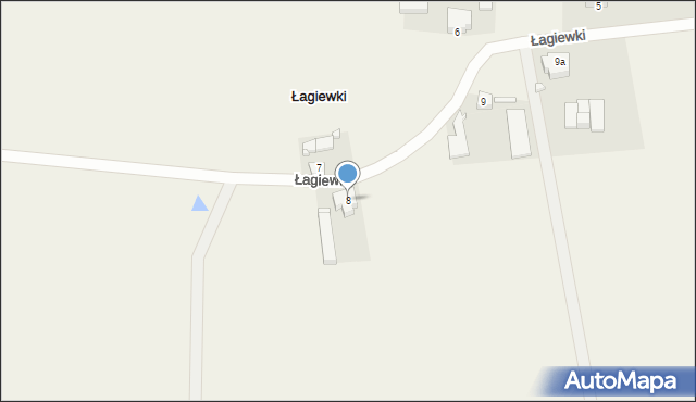 Łagiewki, Łagiewki, 8, mapa Łagiewki