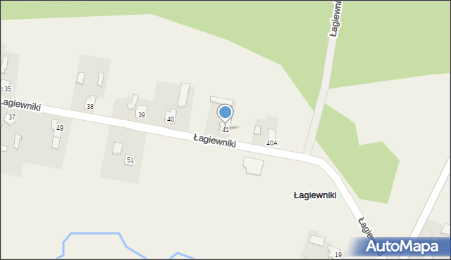 Łagiewniki, Łagiewniki, 41, mapa Łagiewniki