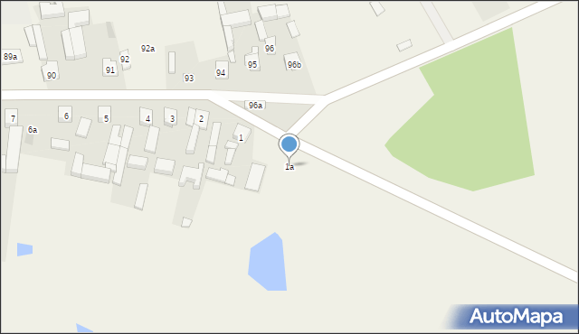 Łagiewniki, Łagiewniki, 1a, mapa Łagiewniki