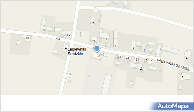 Łagiewniki Średzkie, Łagiewniki Średzkie, 18A, mapa Łagiewniki Średzkie