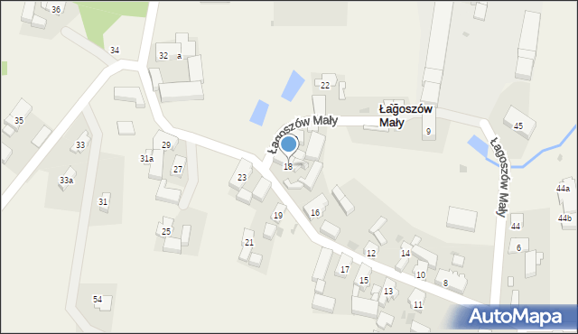 Łagoszów Mały, Łagoszów Mały, 18, mapa Łagoszów Mały