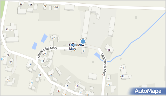 Łagoszów Mały, Łagoszów Mały, 9a, mapa Łagoszów Mały