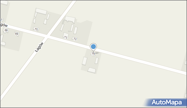 Łagów, Łagów, 73, mapa Łagów