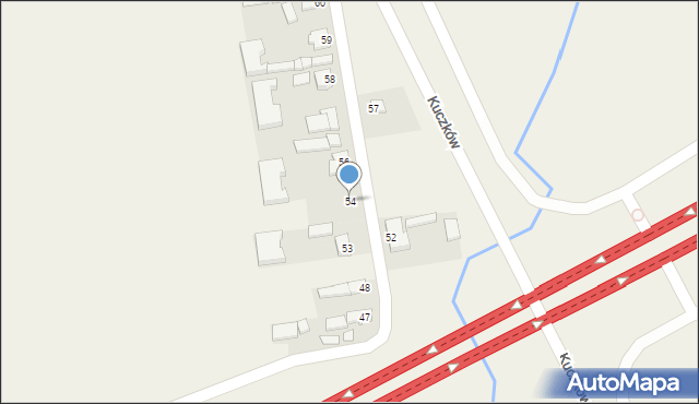 Łagów, Łagów, 54, mapa Łagów