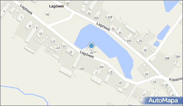 Łagówek, Łagówek, 14, mapa Łagówek